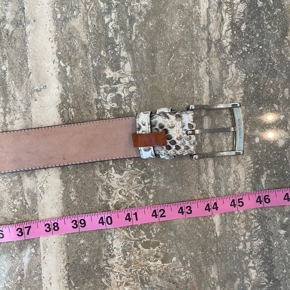 SNAKE SKIN PHYTON ITALIAN BELT NEW - Picture 6 of 6